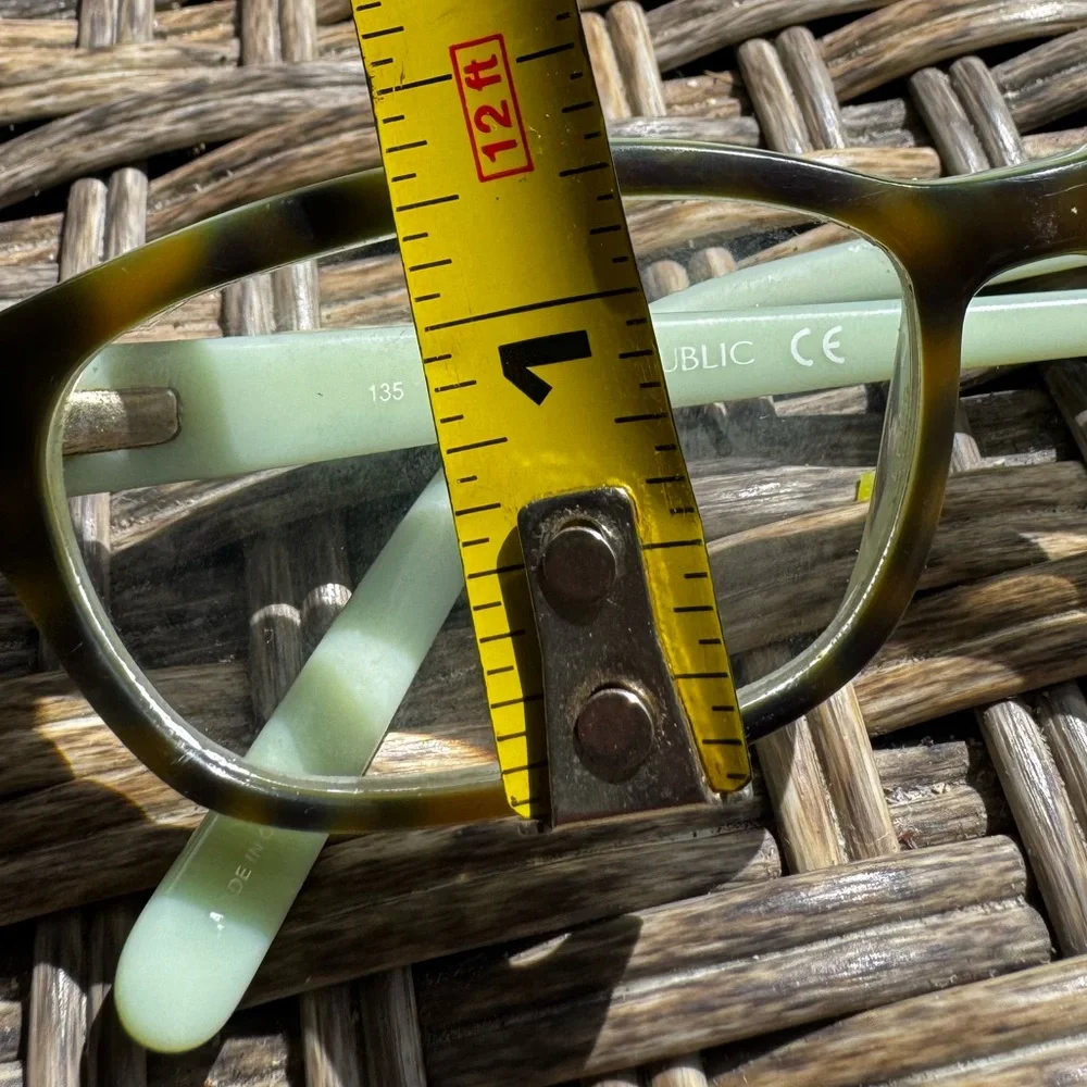 Banana Republic Eyeglass Frames Only NORA Mint Green/Brown Tortoise 38-19-135